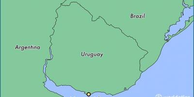 Kaart van montevideo Uruguay