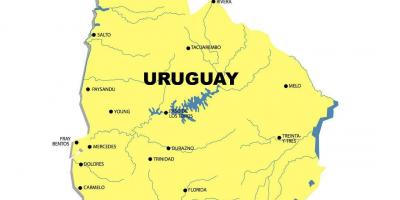 Kaart van die rivier Uruguay